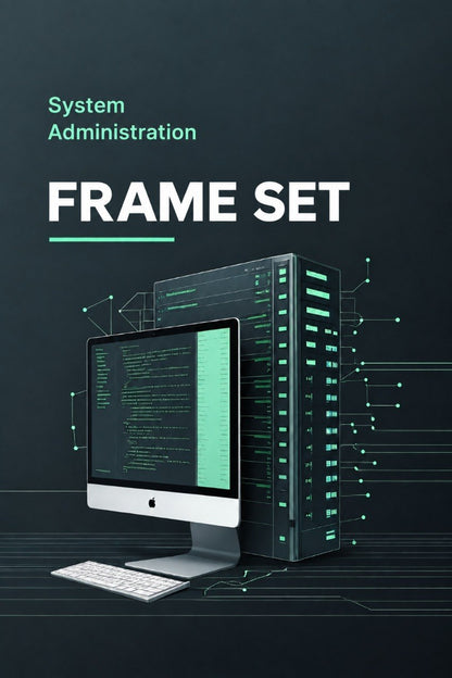 A digital mockup showing a layered set rendered in a clean, modern aesthetic with dark green, navy, and black elements.