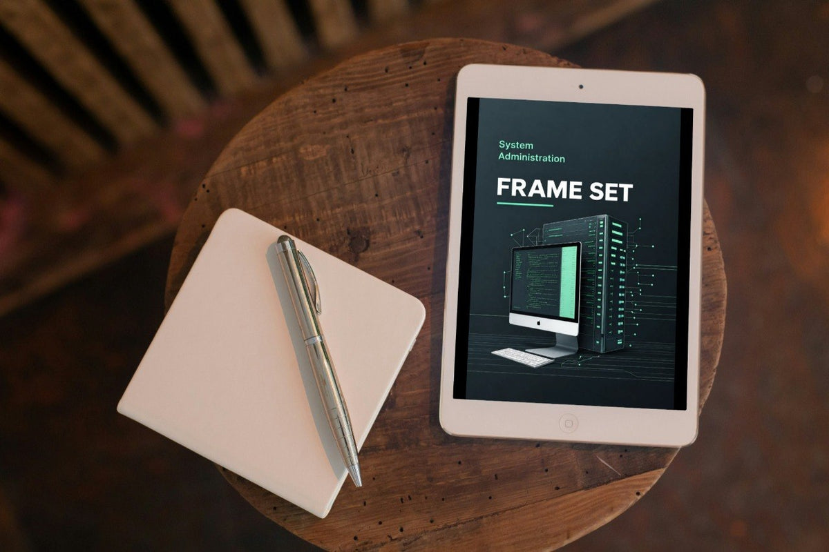 A black tablet device shown at an angle on a dark surface, displaying a digital interface with cards and the tier name.