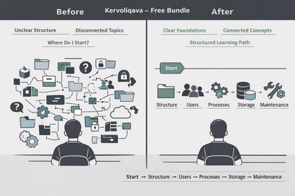 A comparison graphic labeled 'Before' and 'After' on a light gray background. The left side shows a cluster of pastel sticky notes and sketch pages with handwritten notes like 'Notes', 'Observations', and 'User Feedback'.