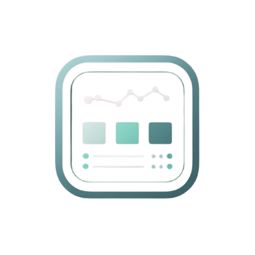 A digital vector icon depicting an ID card with a magnifying glass, representing identity verification or background check services.
