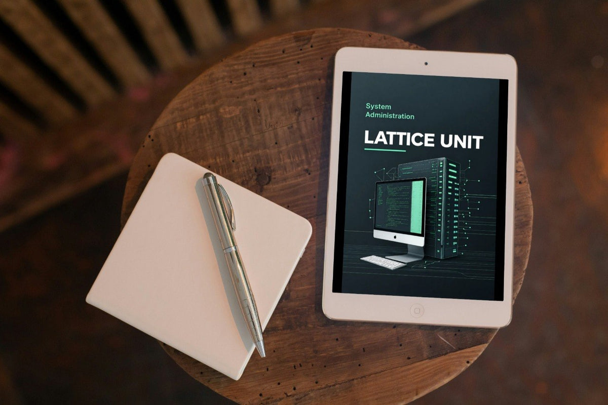 A black tablet device shown at an angle on a dark surface, displaying a digital interface with cards and the tier name.