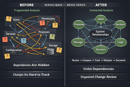 A comparison graphic labeled 'Before' and 'After' on a light gray background. The left side shows a cluster of pastel sticky notes and sketch pages with handwritten notes like 'Notes', 'Observations', and 'User Feedback'.